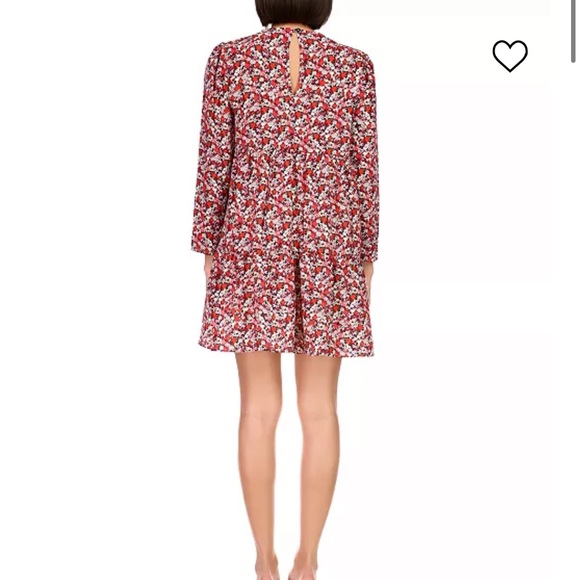 SANCTUARY L FLOWER BATH Women's Floral-Print Long-Sleeve Tiered Dress - Picture 2 of 3